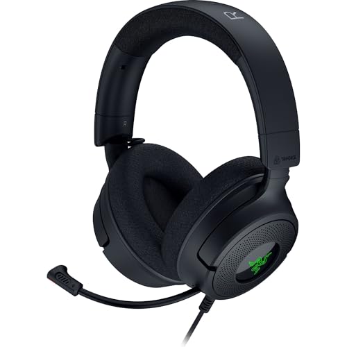 Razer Kraken V4 X – Kabelgebundenes PC-Gaming-Headset mit TriForce 40-mm-Treibern, 7.1-Surround-Sound, einziehbarem Mikrofon und Chroma RGB – Schwarz 10
