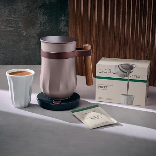 Hotel Chocolat Mint Hot Chocolate Sachets - 70% Dark Chocolate Flakes | Velvetiser Compatible 5