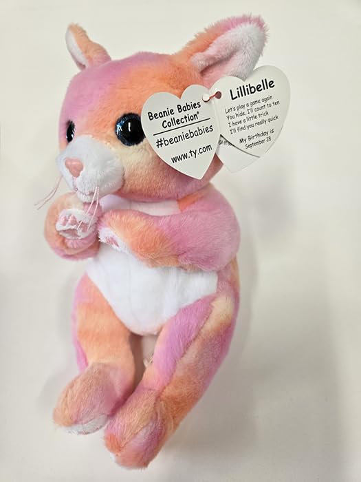 TY Lillibelle Cat Plush Toy - 15cm Soft Huggable Companion | Pink | Ages 1+
