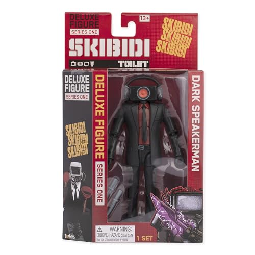 Skibidi Toilet Deluxe Figure - Dark Speakerman 6" Collector Series Action Figure 8