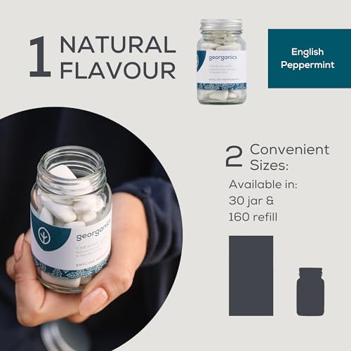 Georganics Peppermint Chewing Gum - 30 Pieces - Sugar-Free, Natural & Biodegradable 6