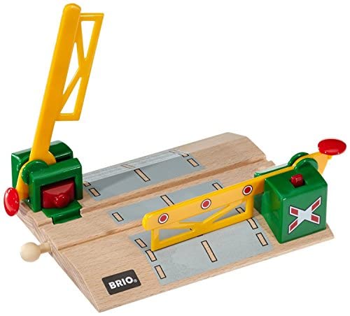 BRIO Magnetic Action Train Crossing - Wooden Railway Accessory for Kids 3+ 3