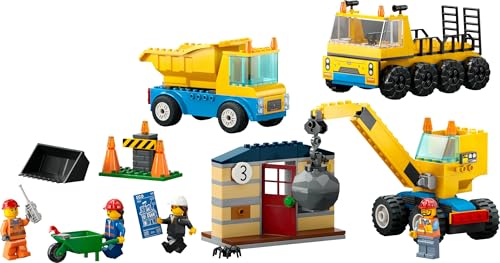 LEGO 60391 City Construction Trucks and Wrecking Ball Crane Playset - 4+ Years 14