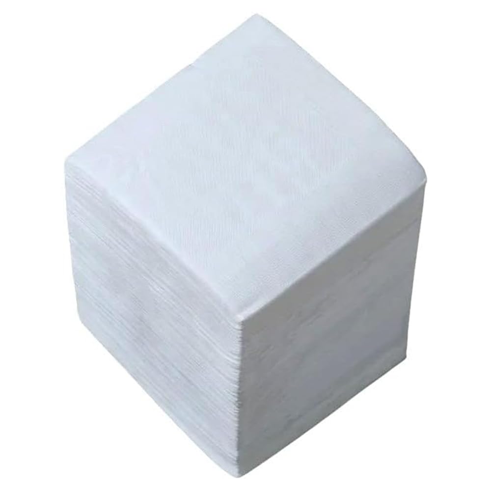 1ABOVE 100 Pack White Paper Napkins 30x30cm 1-Ply Soft and Absorbent