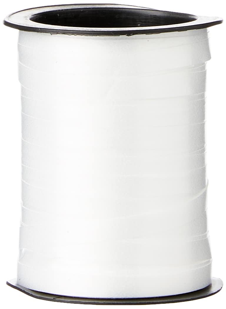 amscan 997339 White Balloon Ribbon 25m - Party Decoration Supply