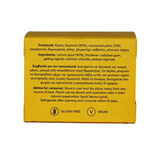messino Lemon Pearls - Concentrated Lemon Spheres for Salads | 50ml Natural Vegan Gourmet 3