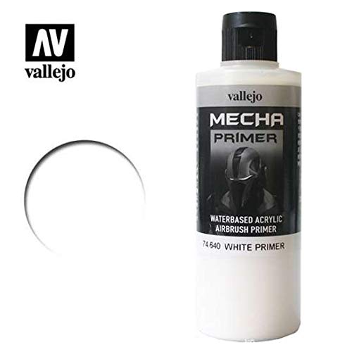 Vallejo Mecha Color Acrylic Airbrush Paint - White Primer for Robots & Action Figures