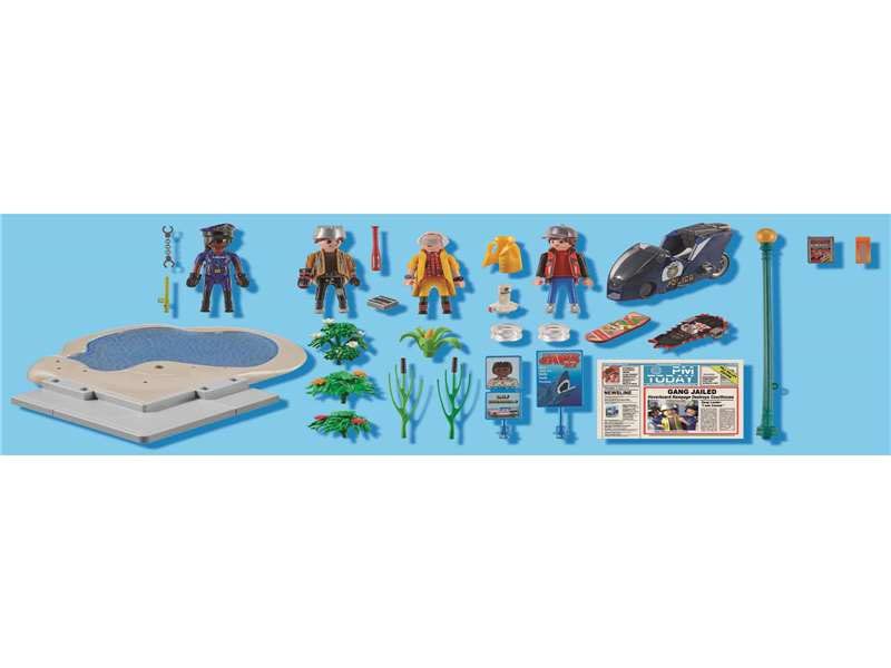 Playmobil Back to the Future Part II Hoverboard Chase - 82-Piece Playset for Ages 5+ 18