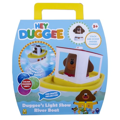 Hey Duggee Lightshow River Boat - Floating Bath Toy with Underwater Lights, Scoop & Pour, 3 Years+ 8