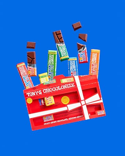 Tony's Chocolonely Extended Rainbow Tasting Pack - 8 Bars, 385g, Assorted Flavours 12