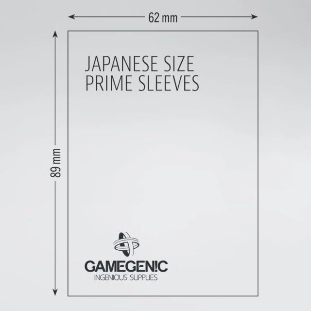 Gamegenic Prime Japanese Sized Sleeves - Green | 100 Micron Thickness | 60 Count 3