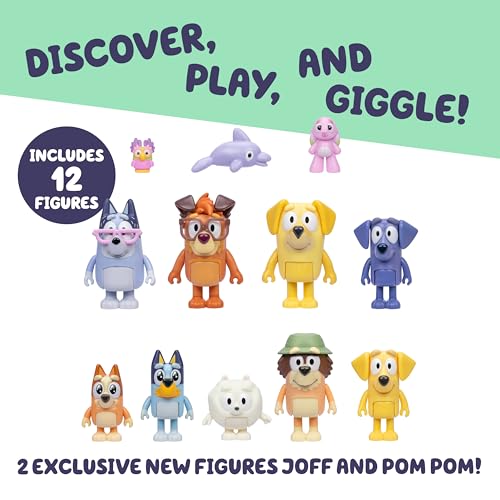 Bluey The Super Fan Set - 12 Articulated Figures with Exclusive Joff & Pom Pom 5