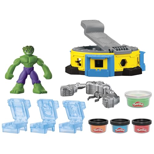 Play-Doh Marvel Hulk Smash &amp; Squish Spielset – Actionfigur mit Power Suit für Kinder ab 4 Jahren 7