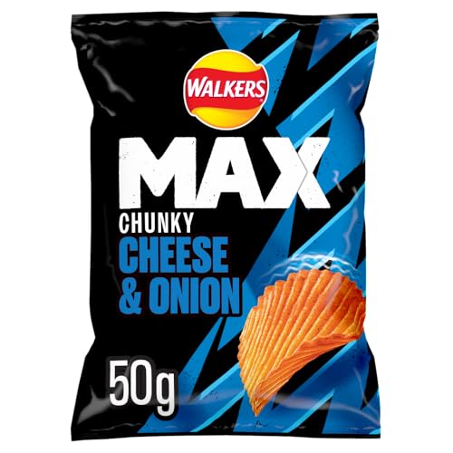 Walkers Max Cheese & Onion Crisps 50g (Pack of 24) 9