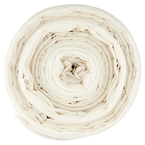 Polylina 35 Liter Müllbeutel mit Bindeverschluss – 40er-Pack, recycelter Kunststoff, weiße Küchenabfallbeutel