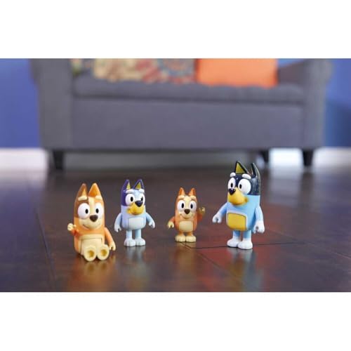 Bluey Family 4-Pack Figurines - Poseable Characters for Imaginative Play 15