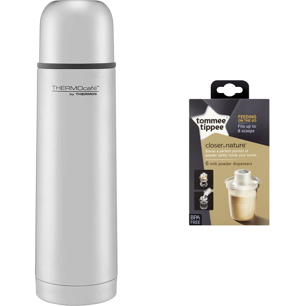 Thermos Stainless Steel Flask, 1.0 L - Double Wall Vacuum Insulated Thermos