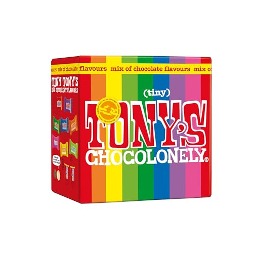 Tony's Chocolonely Tiny Tony's Chocolate Gift Box - 180g, Assorted Mini Fairtrade Chocolates 8