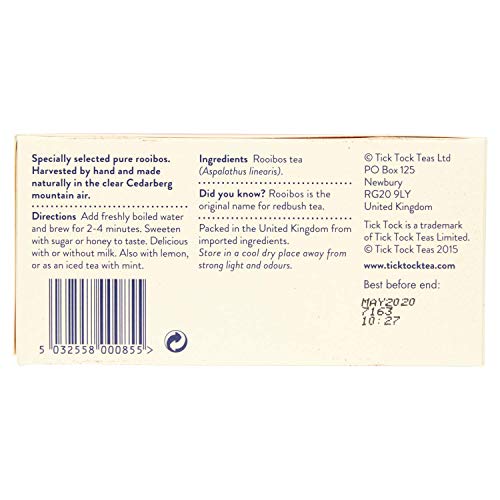 Tick Tock Rooibos Tea, 80 Teabags - Naturally Caffeine-Free Redbush Tea 3