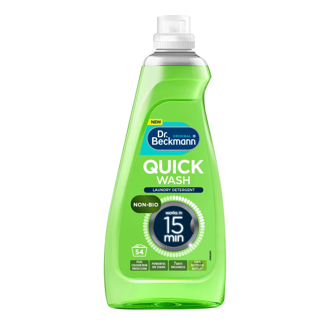 Dr. Beckmann Quick Wash Non-Bio Laundry Detergent | 15-Minute Deep Clean | Concentrated Formula 5