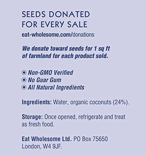 Eat Wholesome Organic Light Coconut Milk with No Guar Gum, 400 ml (Pack of 1) 3