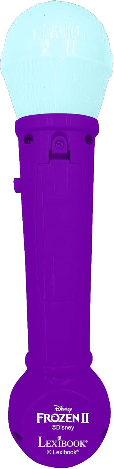 Lexibook Frozen Microphone for Kids - Light-Up Singing Toy with Built-in Speaker & Demo Songs