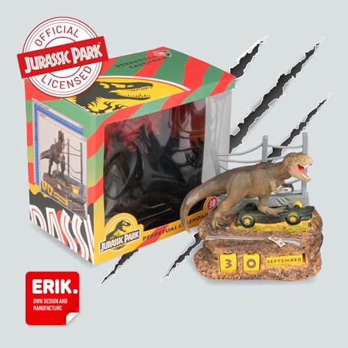 Grupo Erik Jurassic Park T-Rex 3D-Ewiger Flip-Kalender 7
