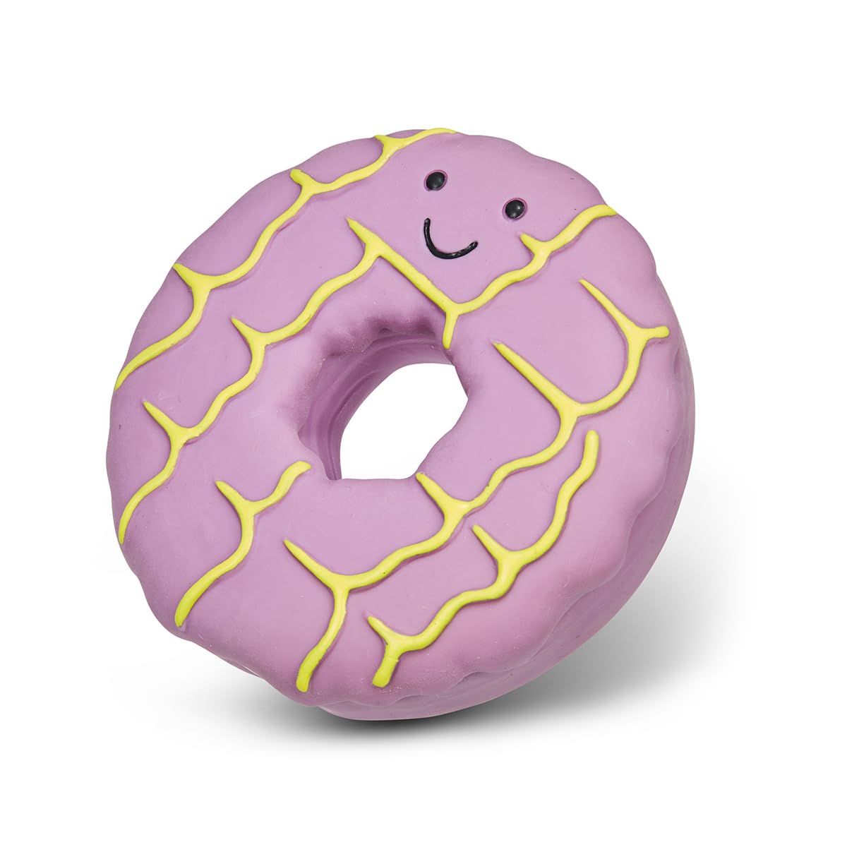 Petface Iced Ring Biscuit Latex Dog Toy - Durable Chew & Fetch Toy | Built-in Squeaker 3