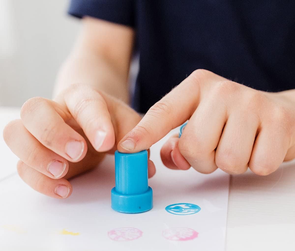 Paw Patrol Stamp Set - Self-Inking Stamps with Chase, Marshall, Skye, Rubble, Zuma Motifs