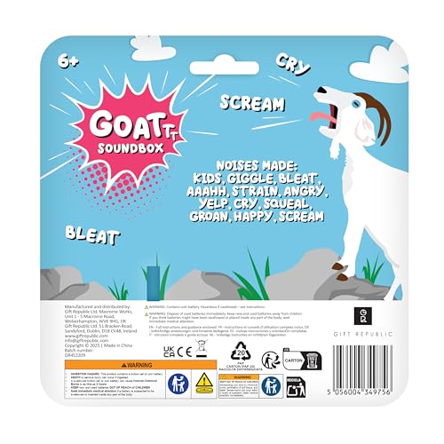 Gift Republic Goat Sound Box - 12 Hilarious Goat Sound Effects for Pranks & Laughter 7