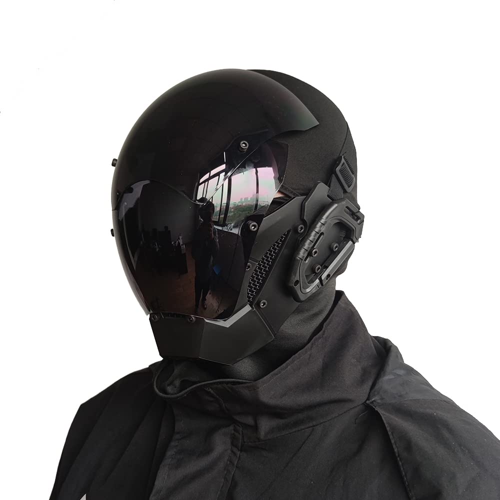 KYEDAY Punk Cyber Mask - Adult Halloween Cosplay | Polycarbonate | Adjustable Straps