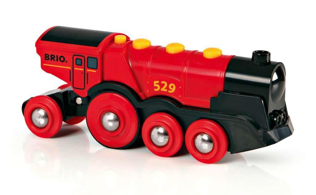 BRIO Mighty Red Locomotive Battery Powered Action Engine for Kids - Model 33592 6