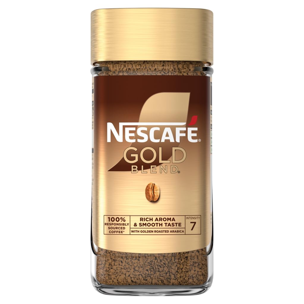 NESCAFÉ Gold Blend Signature Instant Coffee - Rich Aroma, Smooth Taste, 190g Jar