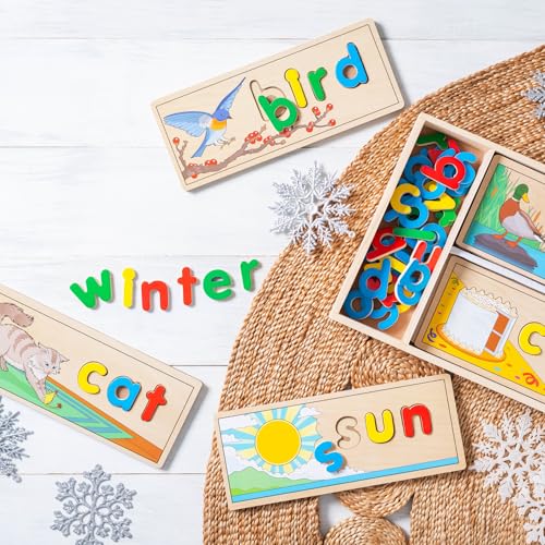 Melissa & Doug See & Spell Wooden Puzzle - Educational Learning Toy for Kids 4-6 16