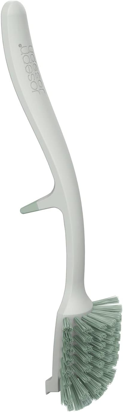 Joseph Joseph Edge Dish Washing Scrubbing Brush – Stone/Sage Green