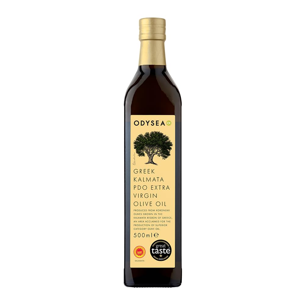 Odysea PDO Kalamata Extra Virgin Olive Oil, Cold Pressed, Glass Bottle (500ml) 5