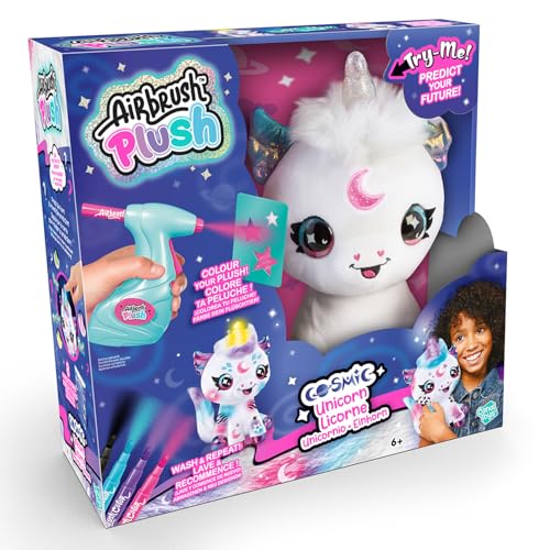 Airbrush Plush Light Up Cosmic Unicorn – Personalize & Decorate with Airbrush Tool 10