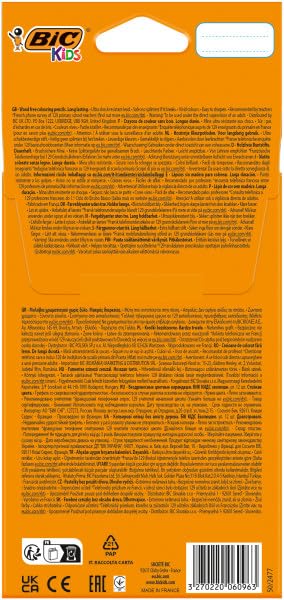 Bic Kids Evolution ECOlutions Colouring Pencils - Eco-Friendly, Durable Design for Kids 5+ 3