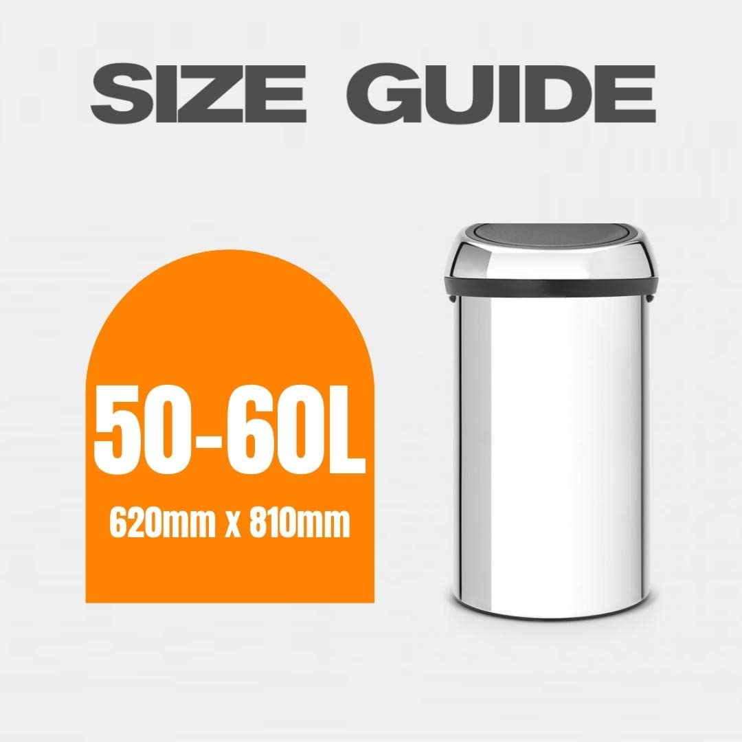 EcoBag Eco360 Extra Strong Kitchen Drawstring Bin Liners 60L 3