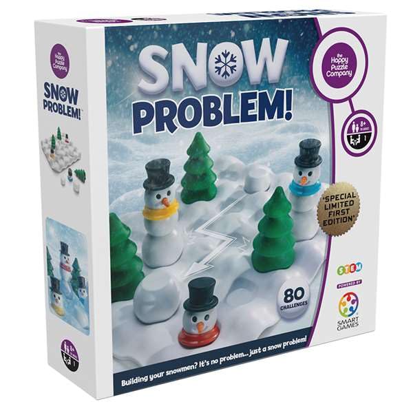 Snow Problem Game - Limited Edition Snowman-Building Puzzle by The Happy Puzzle Company