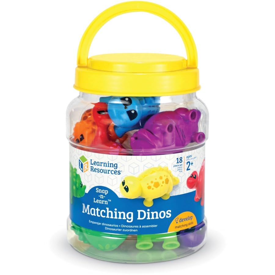 Learning Resources Snap-n-Learn Matching Dinos - Educational Toddler Puzzle for Ages 18 Months+ 11