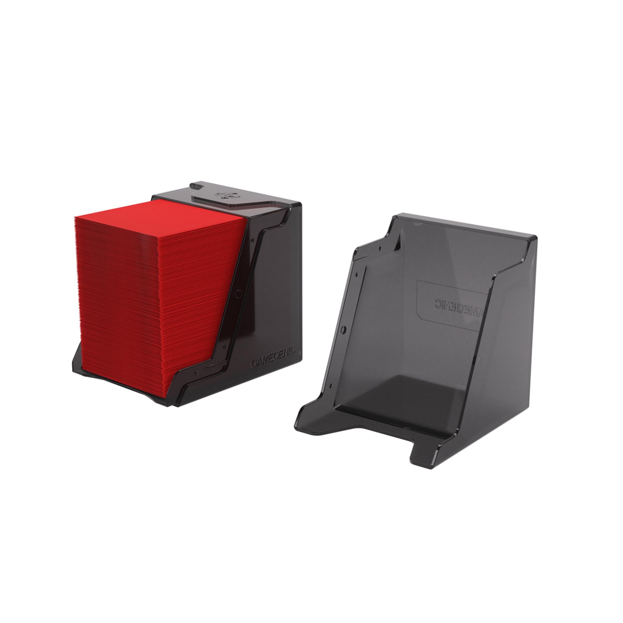 Gamegenic Bastion 100+ XL Deck Box - Black | Holds 100+ Double-Sleeved Cards | Lockable 3