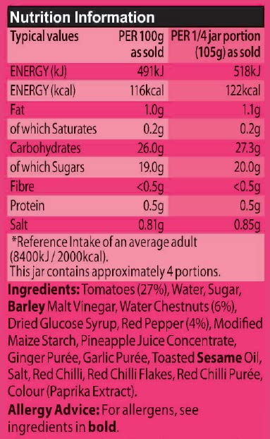 Sharwoods Kung Po Sauce – Süße und klebrige chinesische Pfannensauce mit Chili-Kick