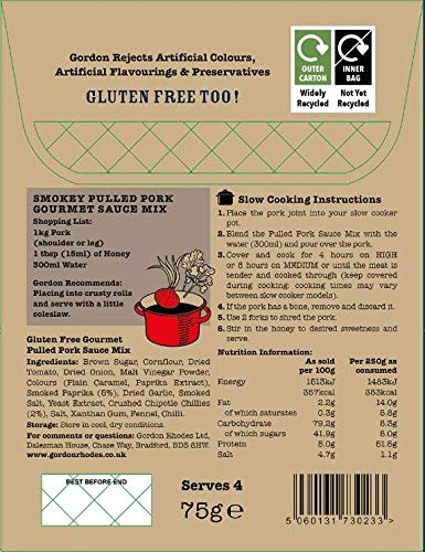 Gordon Rhodes - Schwein Einfaches amerikanisches BBQ Pulled Pork Gourmet-Rezept Saucenmischung 4