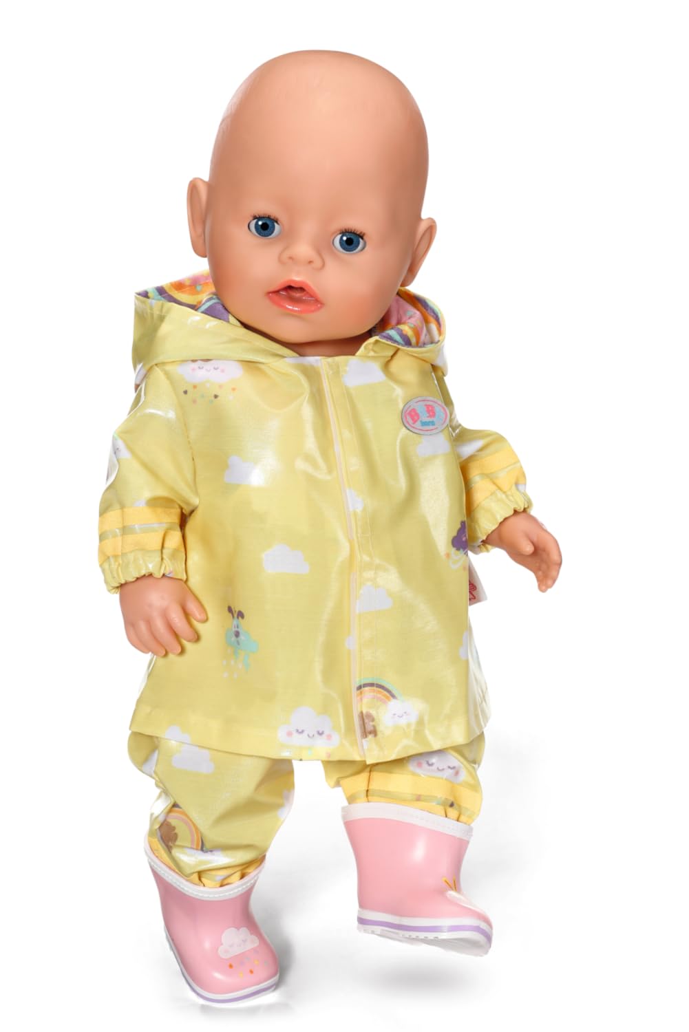 BABY born Deluxe Rain Outfit 836460 - Rain Set with Raincoat, Trousers & Wellington Boots for Dolls up to 43cm 3