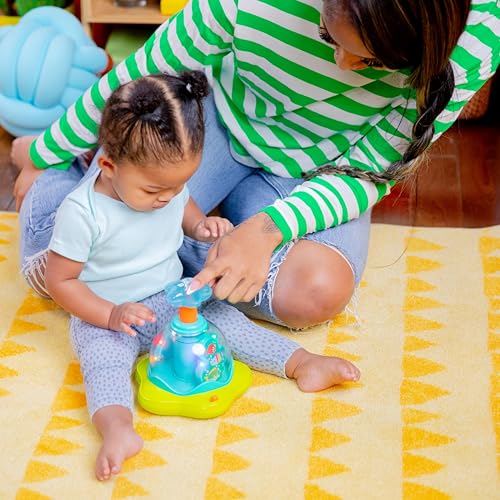 Bright Starts Press & Glow Spinner - Light-Up Musical Activity Toy for 6+ Months 12