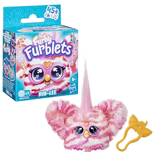 Furby Bub-Lee K-Pop Mini Elektronisches Plüschtier mit Sound und Schlüsselanhänger 3