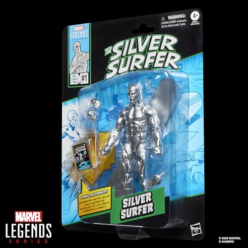 Marvel Legends Series Silver Surfer Action Figure - 6-Inch Collectible with Comic-Inspired Design 19