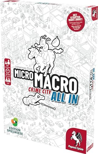 Pegasus Spiele MicroMacro: Crime City 3 - All In Board Game | Ages 12+ | 1-4 Players 2