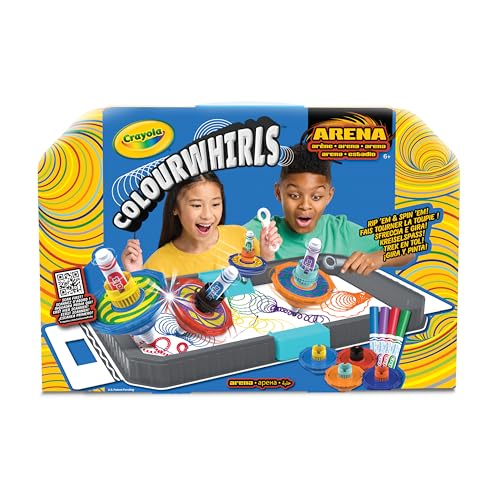 CRAYOLA Colourwhirls Battle Arena - Rip 'Em & Spin 'Em! | Ages 6+ 8